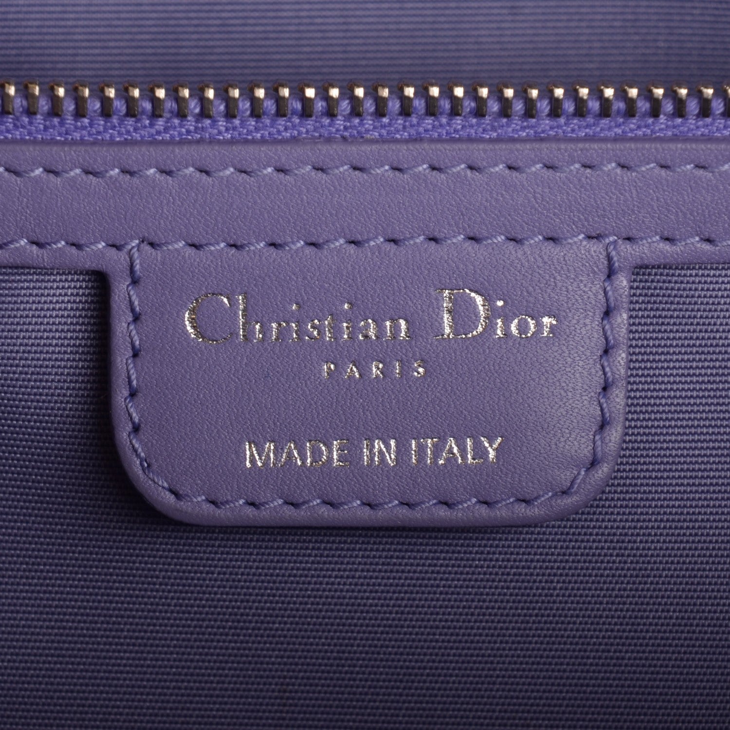 Christian Dior Coated Canvas Cannage Medium Panarea Tote Purple 7 of 8