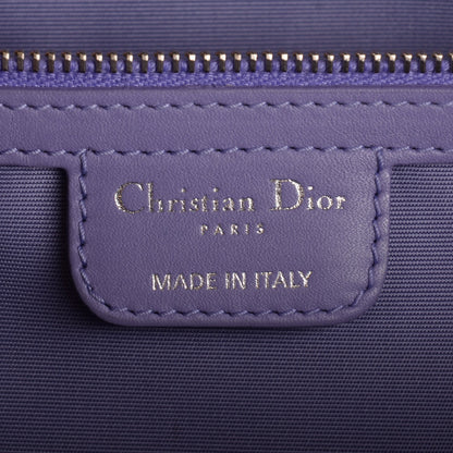 Christian Dior Coated Canvas Cannage Medium Panarea Tote Purple 7 of 8