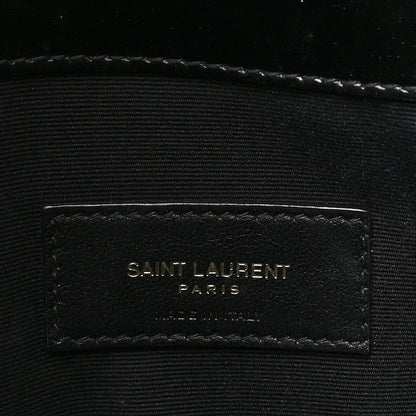 Saint Laurent Smooth Shiny Calfskin Monogram Uptown Baby Pouch Black 6 of 9