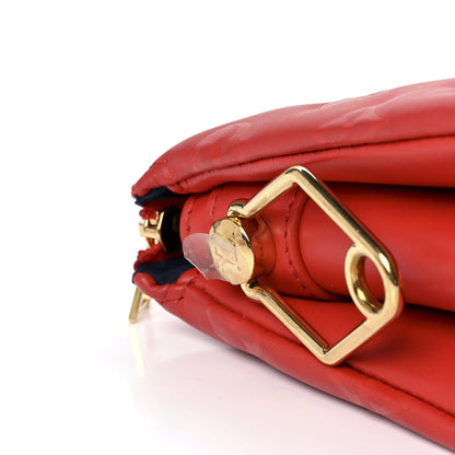 Louis Vuitton Lambskin Embossed Monogram Coussin PM Red 11 of 11