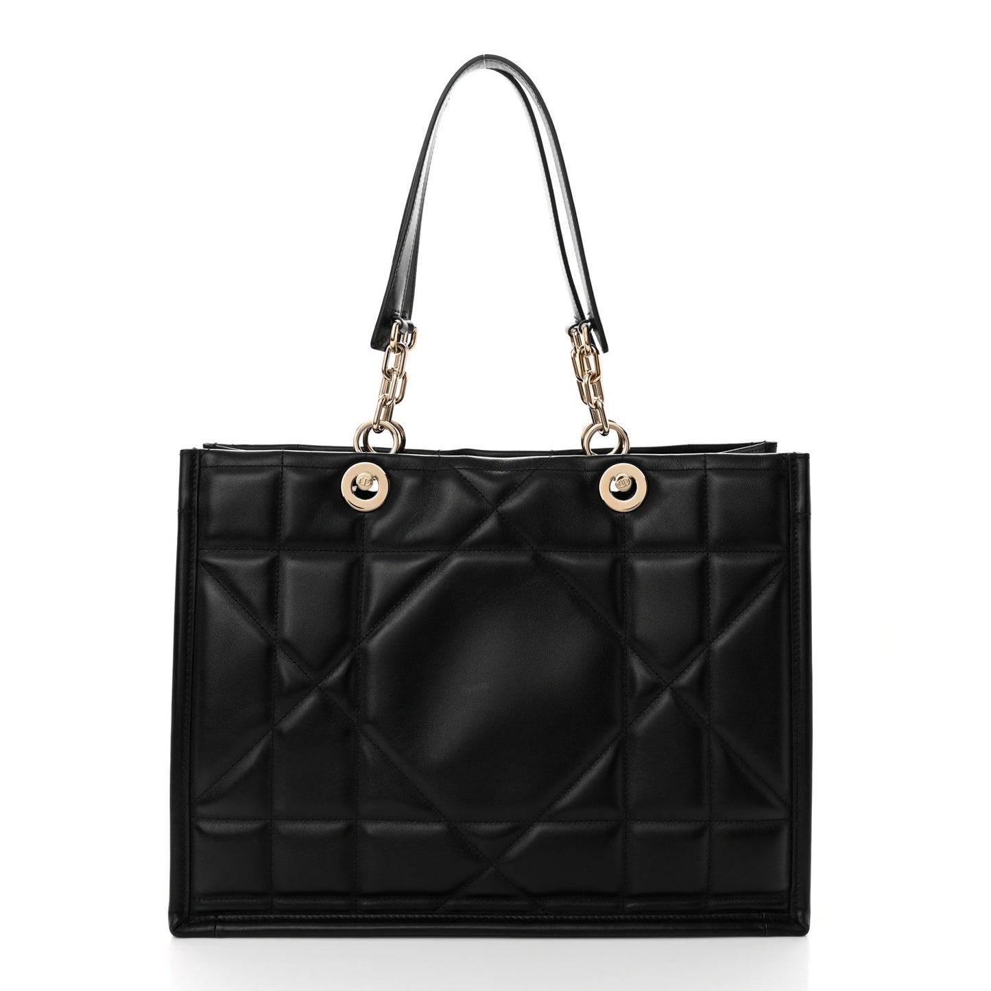 Calfskin Archicannage Medium Essential Tote Black