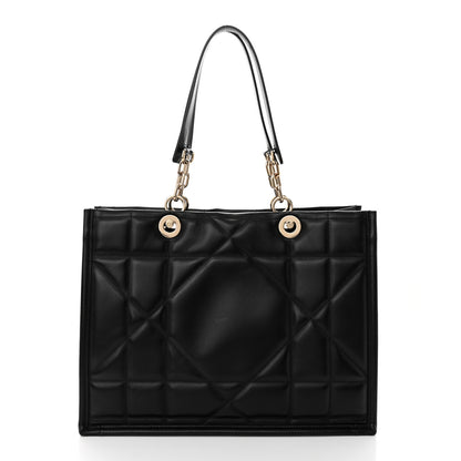 Christian Dior Calfskin Archicannage Medium Essential Tote Black 1 of 12