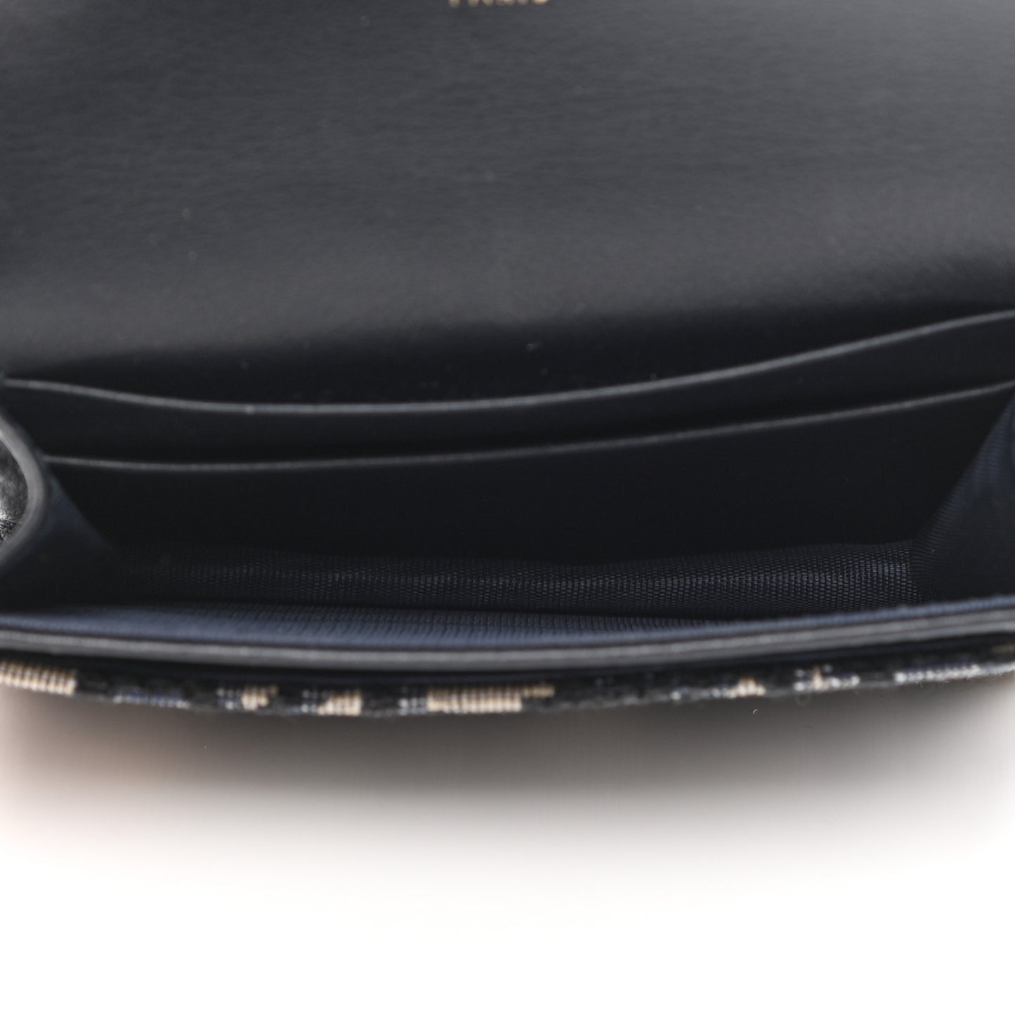 Oblique Saddle Card Holder Blue