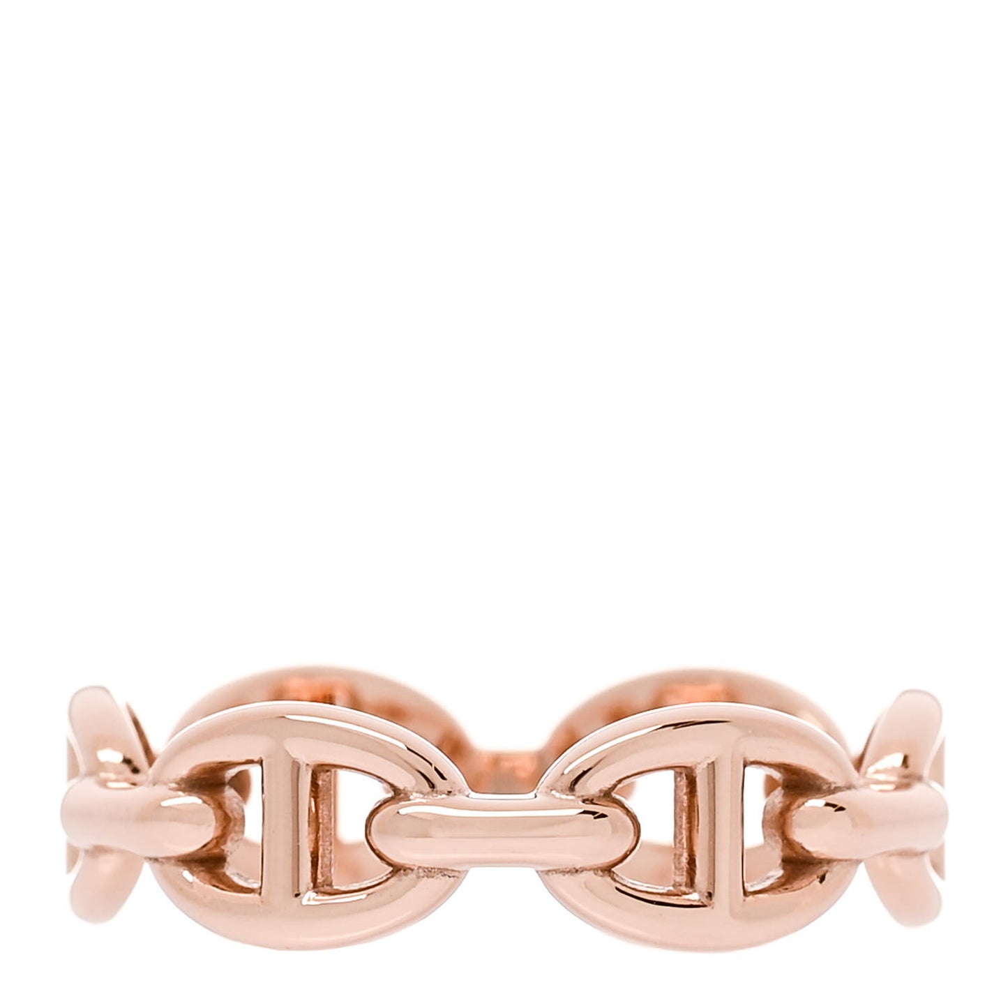18K Rose Gold PM Chaine d'Ancre Enchainee Ring 55 7.25