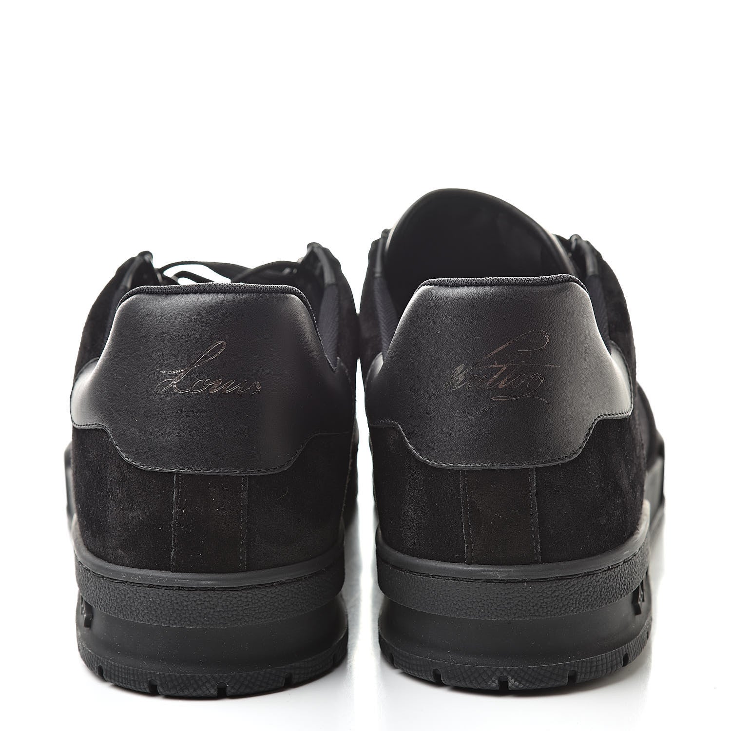 Louis Vuitton Suede Uniform Sneakers 9.5 Black 5 of 10
