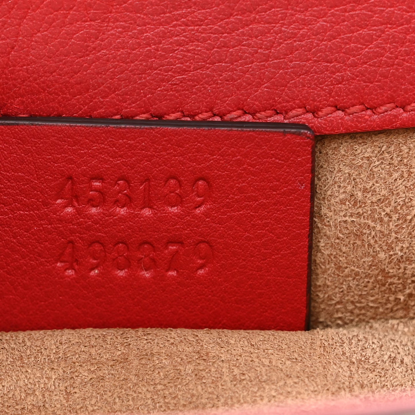 GG Supreme Monogram Calfskin Web Medium Padlock Messenger Shoulder Bag Beige Hibiscus Red New Rosette