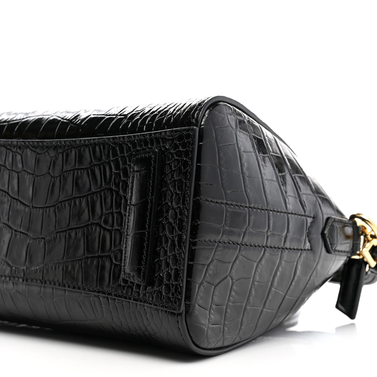 Givenchy Calfskin Crocodile Embossed Mini Antigona Black 10 of 11