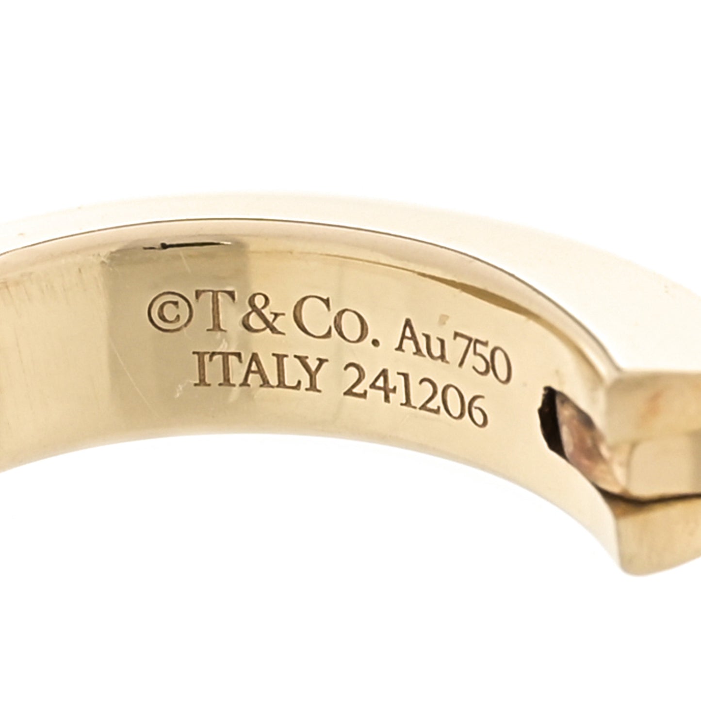 18K Yellow Gold Diamond Small Lock Earrings