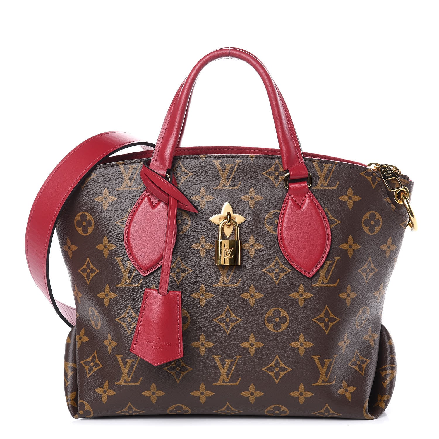 Louis Vuitton Monogram Flower Zipped Tote PM Lie de Vin 1 of 12