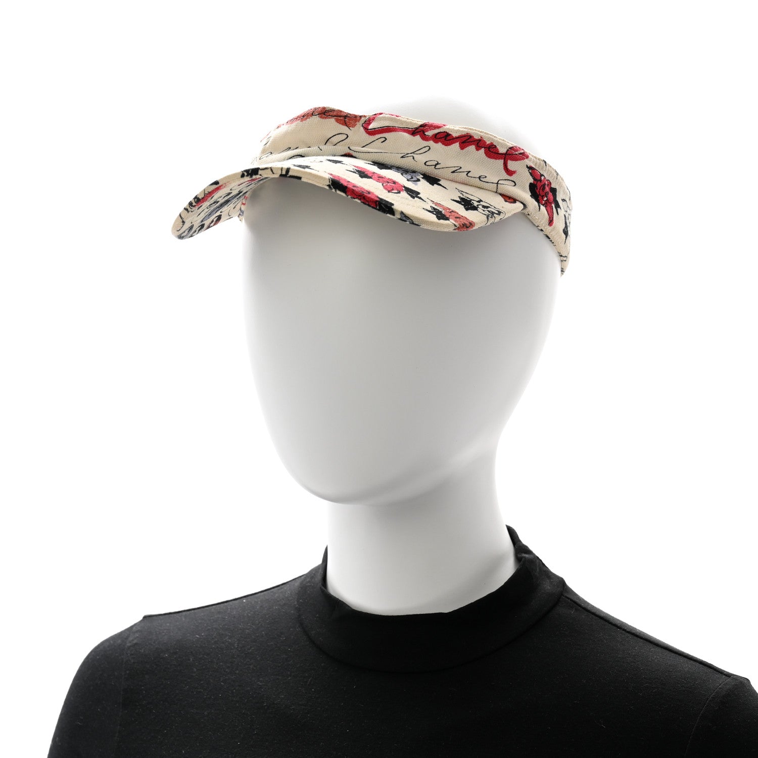 Chanel Cotton Flower Visor Ecru Multicolor 2 of 9