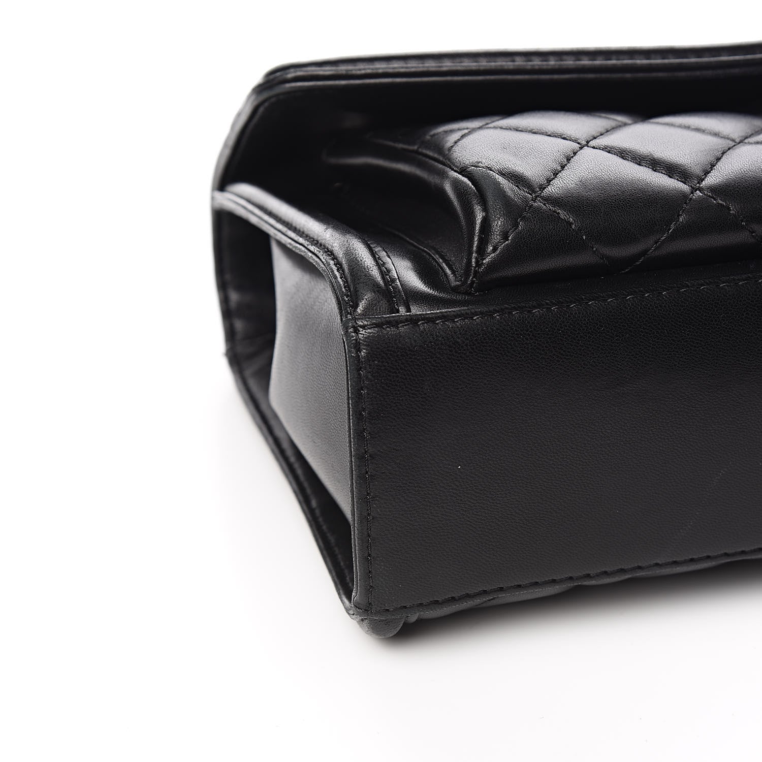 Chanel Lambskin Quilted Large Geometric Flap Black 10 of 17