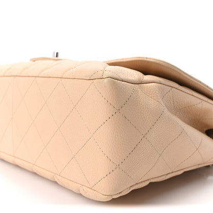 Chanel Caviar Quilted Jumbo Single Flap Beige Clair 10 of 10