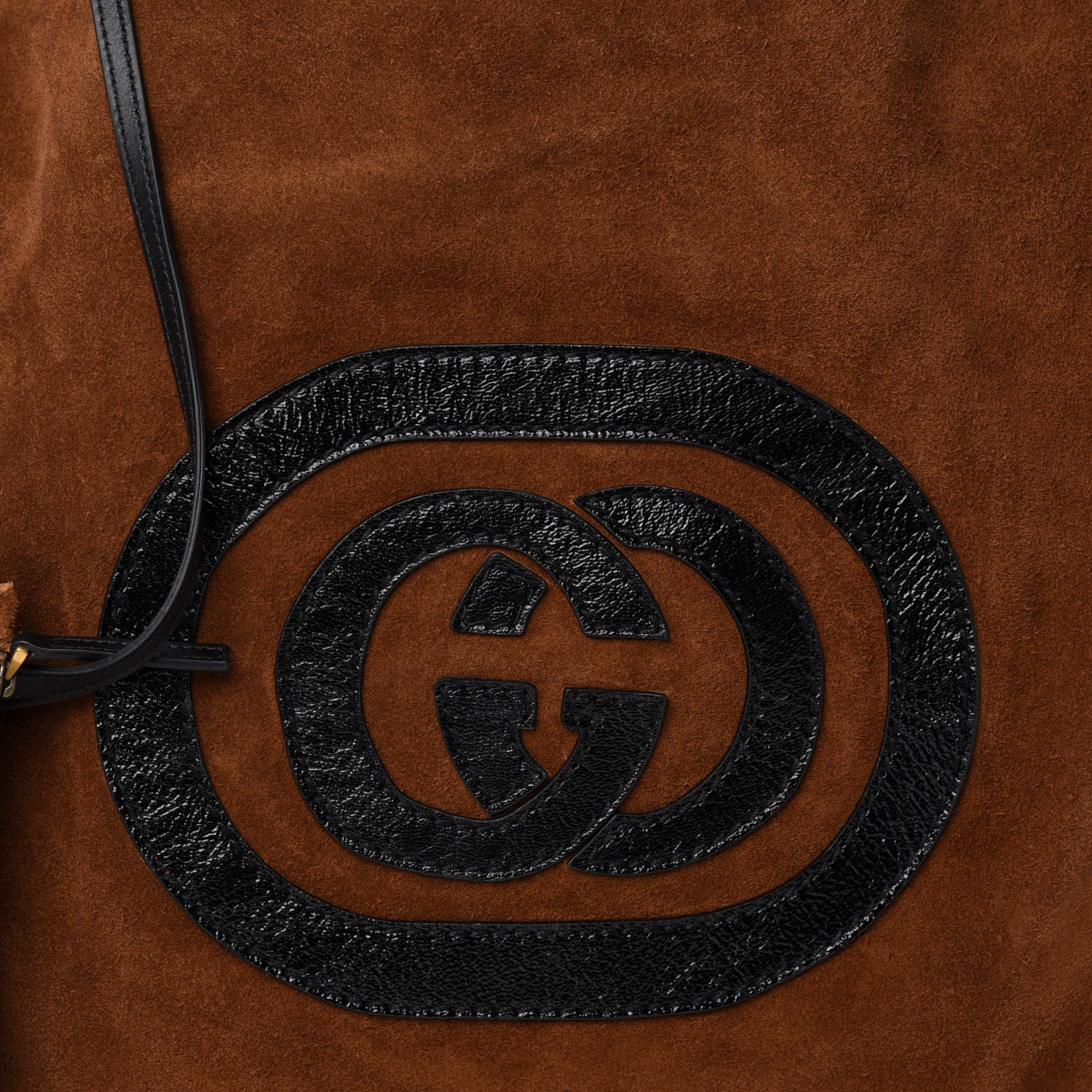 Gucci Suede Large Ophidia Vertical Shopping Tote Chestnut 11 of 11