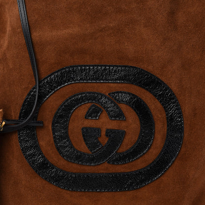 Gucci Suede Large Ophidia Vertical Shopping Tote Chestnut 11 of 11