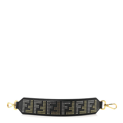 Fendi Calfskin F is Fendi FF Studded Strap Black 1 of 5