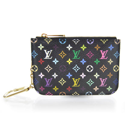Louis Vuitton Monogram Multicolor Key Pouch Black Violet 1 of 7