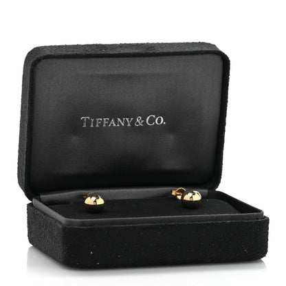 Tiffany 18K Yellow Gold 8mm Hardwear Ball Earrings 5 of 5