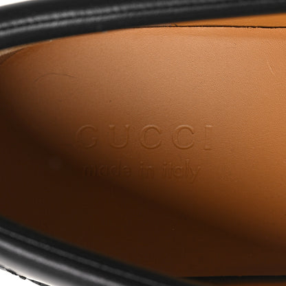 Gucci Magnum Calfskin Nappa Samoa Mens Horsebit Platform Lug Sole Loafers 11 Black 8 of 9