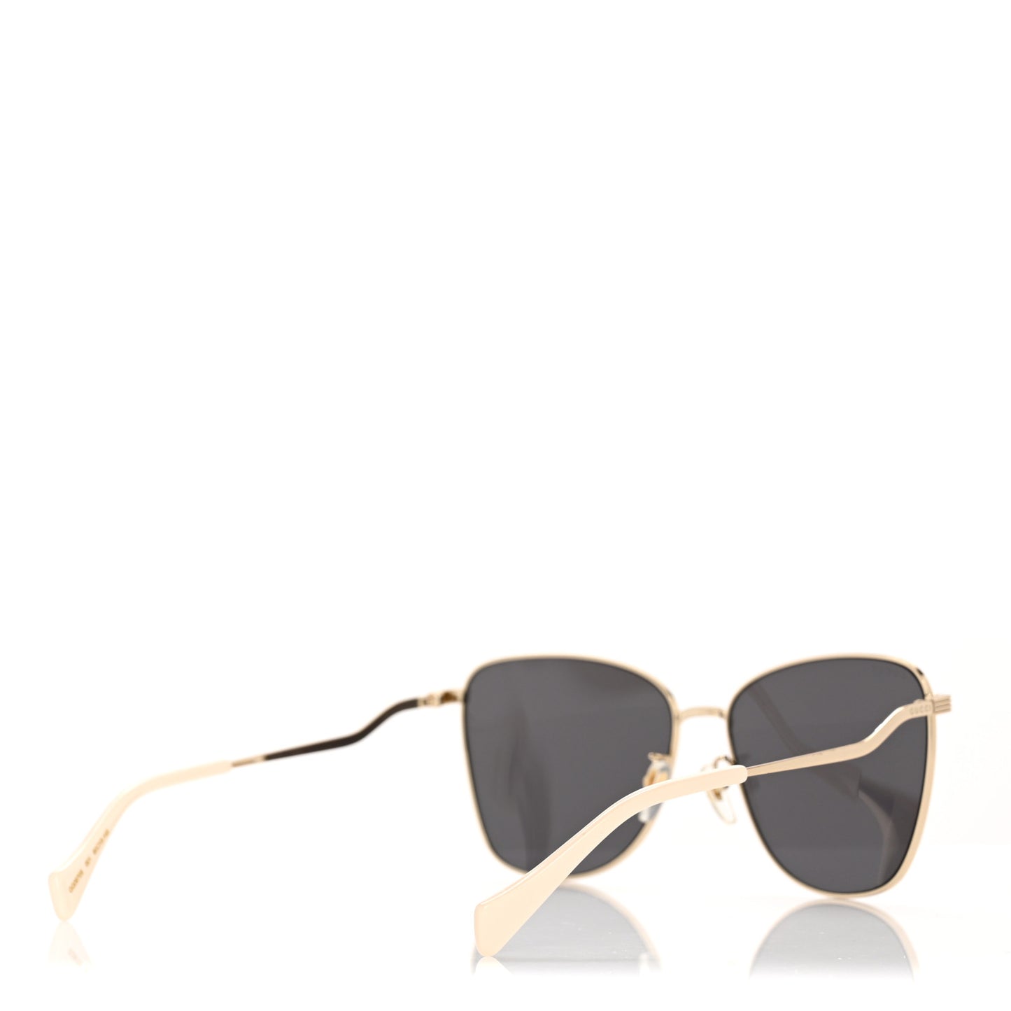 Metal Square Frame Sunglasses GG0970S Gold Grey