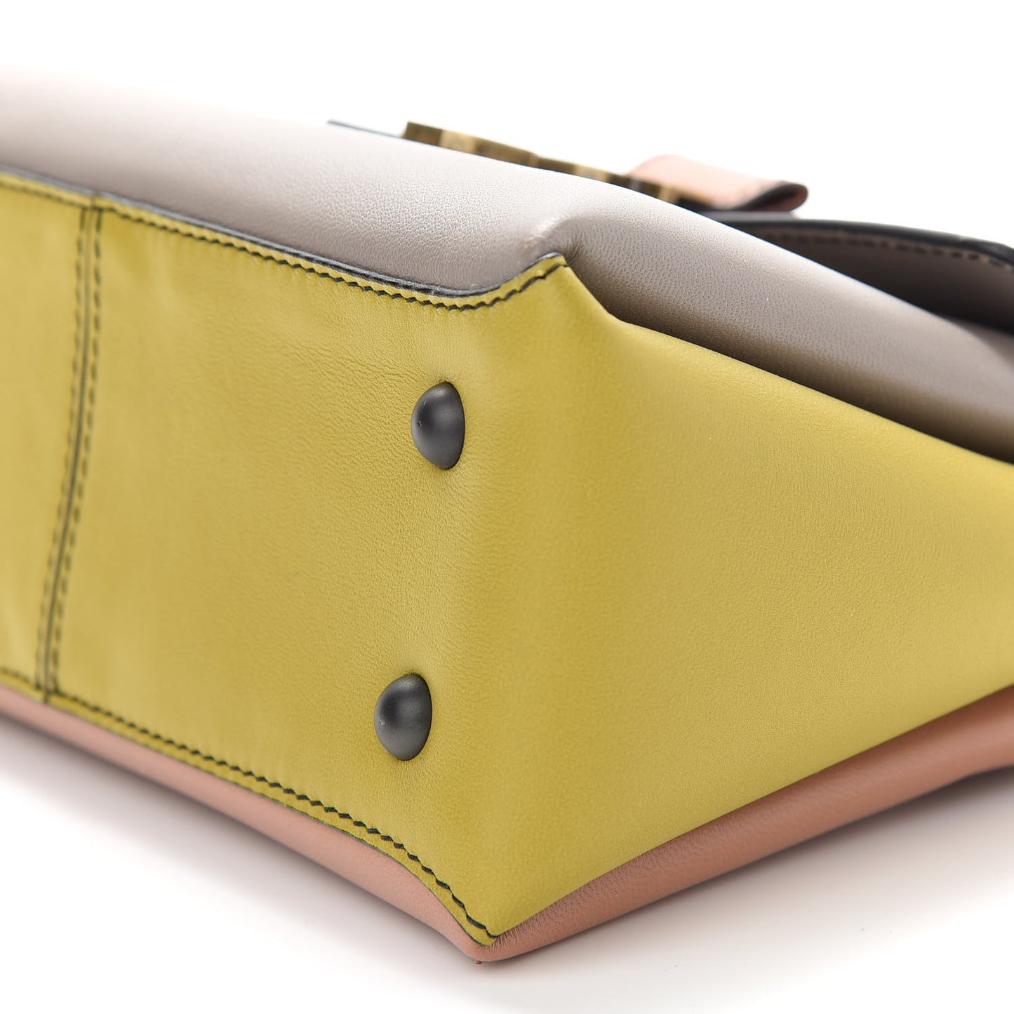 Nappa Multicolor Mini Piazza Bag Limestone