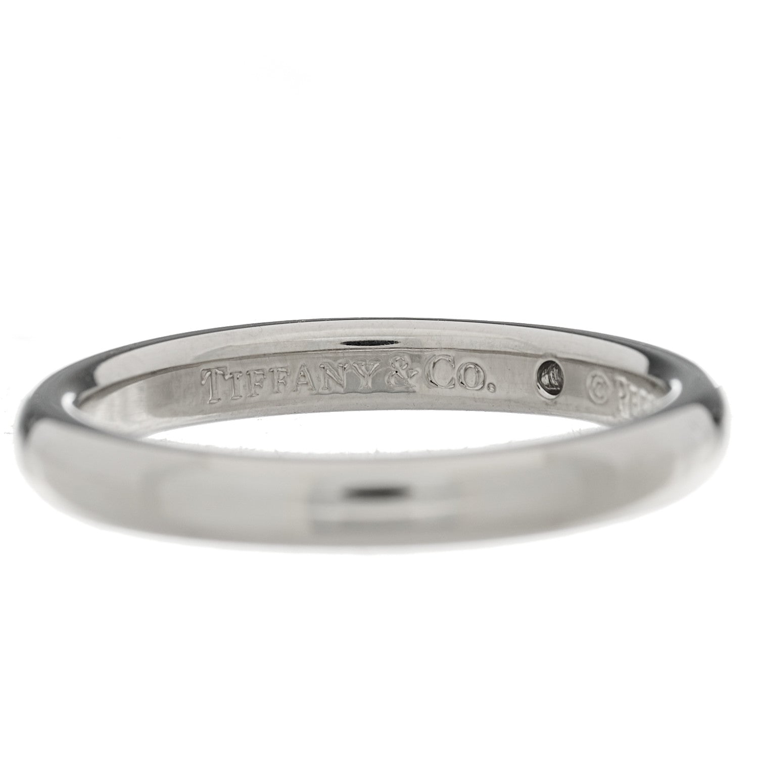 Tiffany Platinum Diamond Elsa Peretti Band Ring 52 6 6 of 8