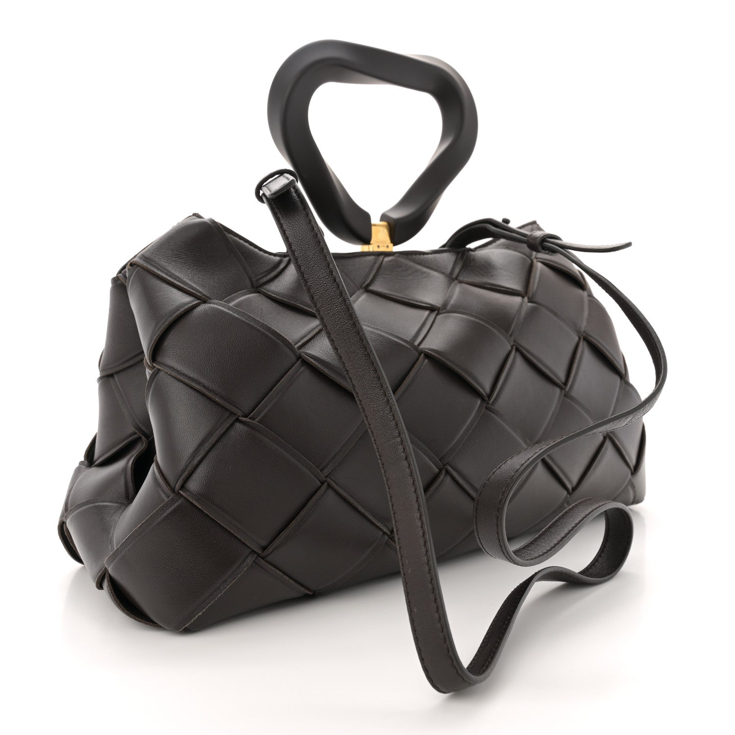 Bottega Veneta Nappa Maxi Intrecciato Grasp Top Handle Bag Fondant 3 of 13