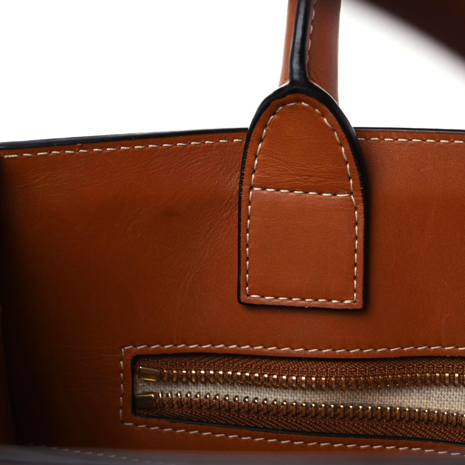 Celine Canvas Calfskin Jacquard Floral Small Vertical Cabas Black Tan 16 of 21