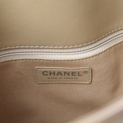 Chanel Patent Calfskin Quilted Shopping Tote Beige 8 of 11