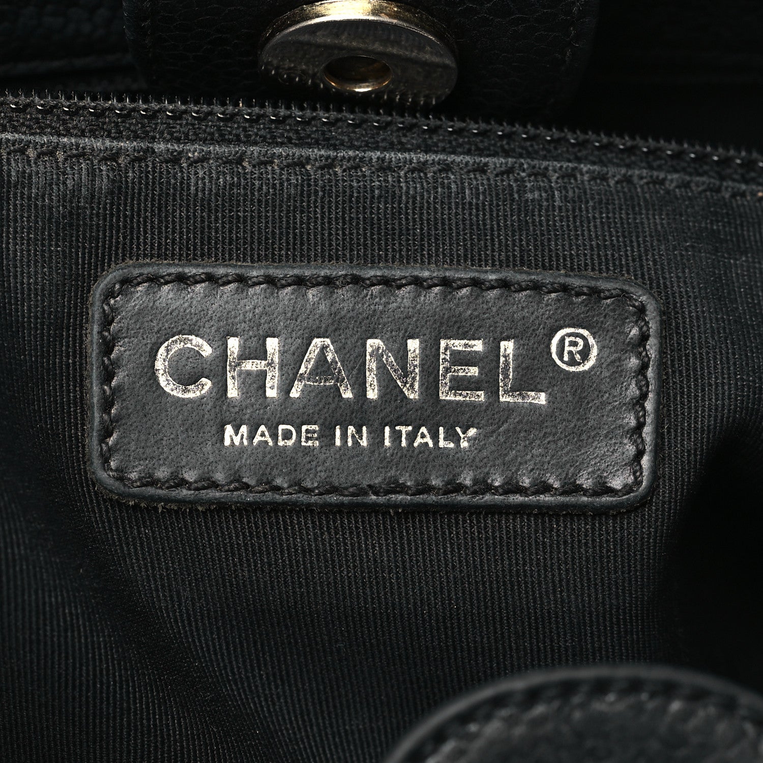 Chanel Caviar Quilted Petit Shopping Tote PST Black 6 of 9