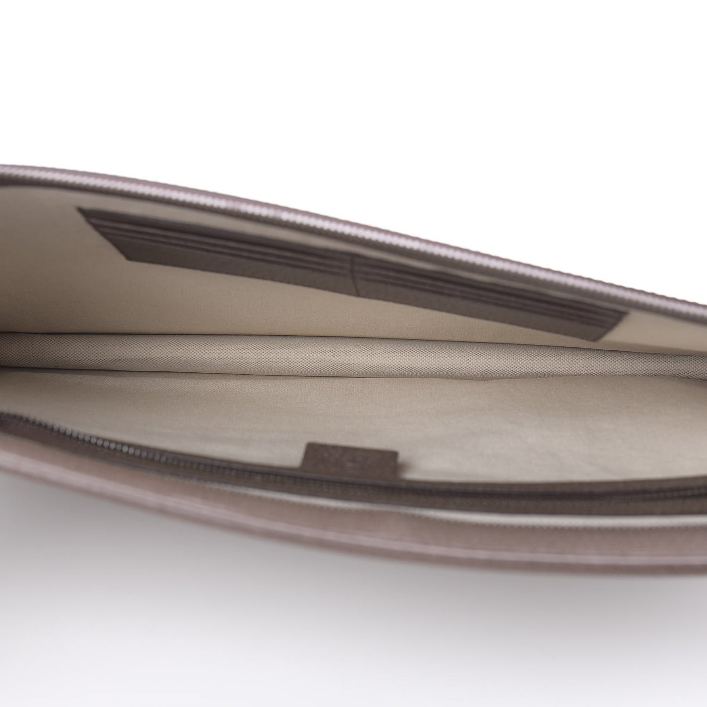 GG Supreme Monogram Textured Calfskin Web Ophidia Documents Holder Beige Ebony New Acero