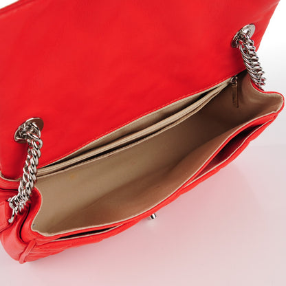 Chanel Lambskin Quilted Medium Icons Secret Label Flap Coral 7 of 8