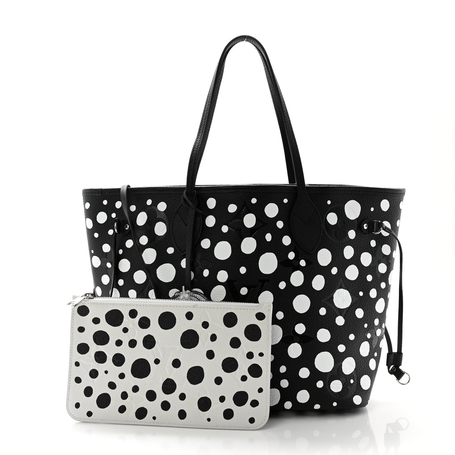 Louis Vuitton LV X YK Empreinte Neverfull MM Black White 3 of 10