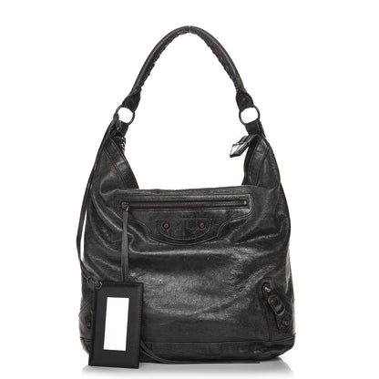 Balenciaga Agneau Classic Hardware Day Hobo Black 1 of 14