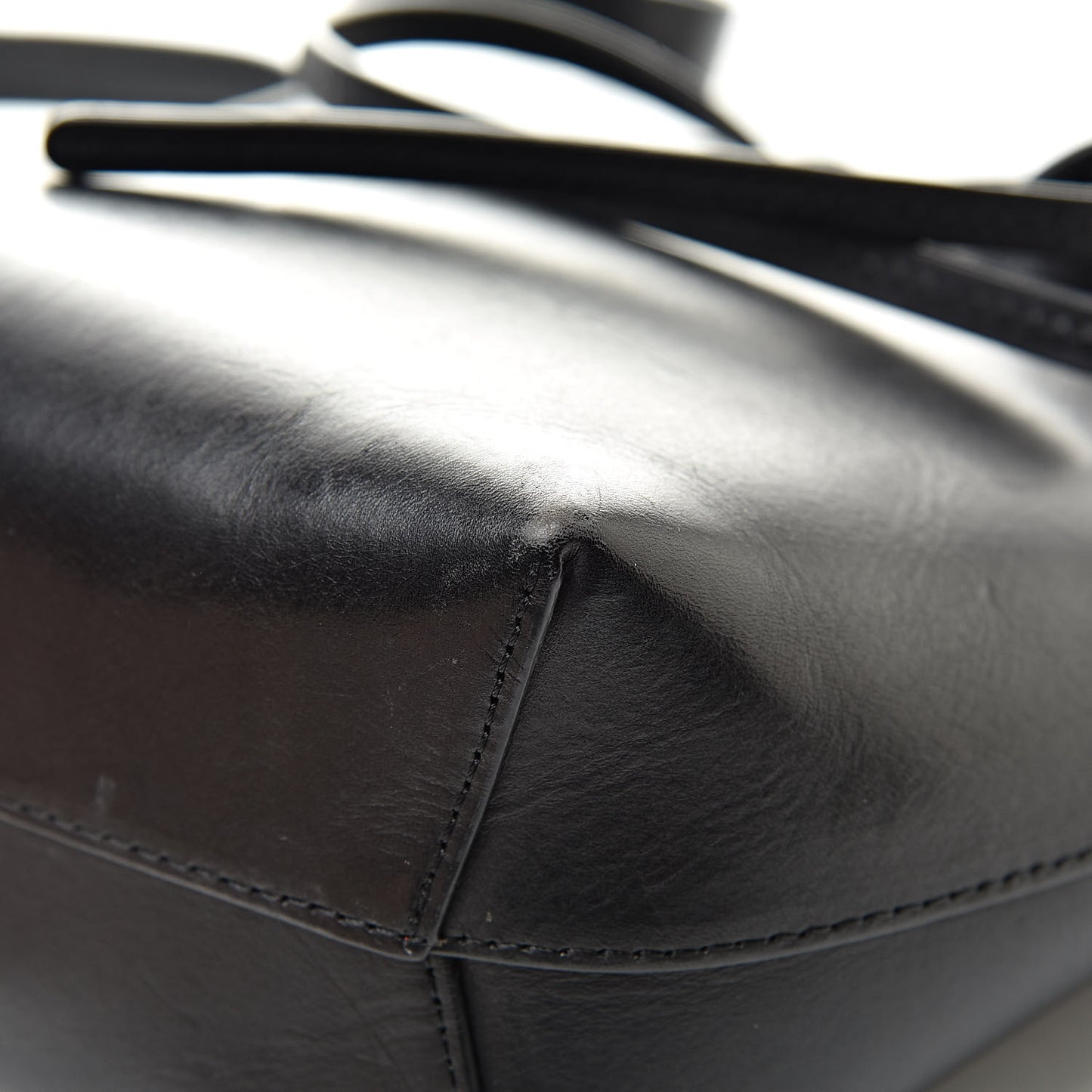 Calfskin Mini Mini Bucket Bag Black Flamma