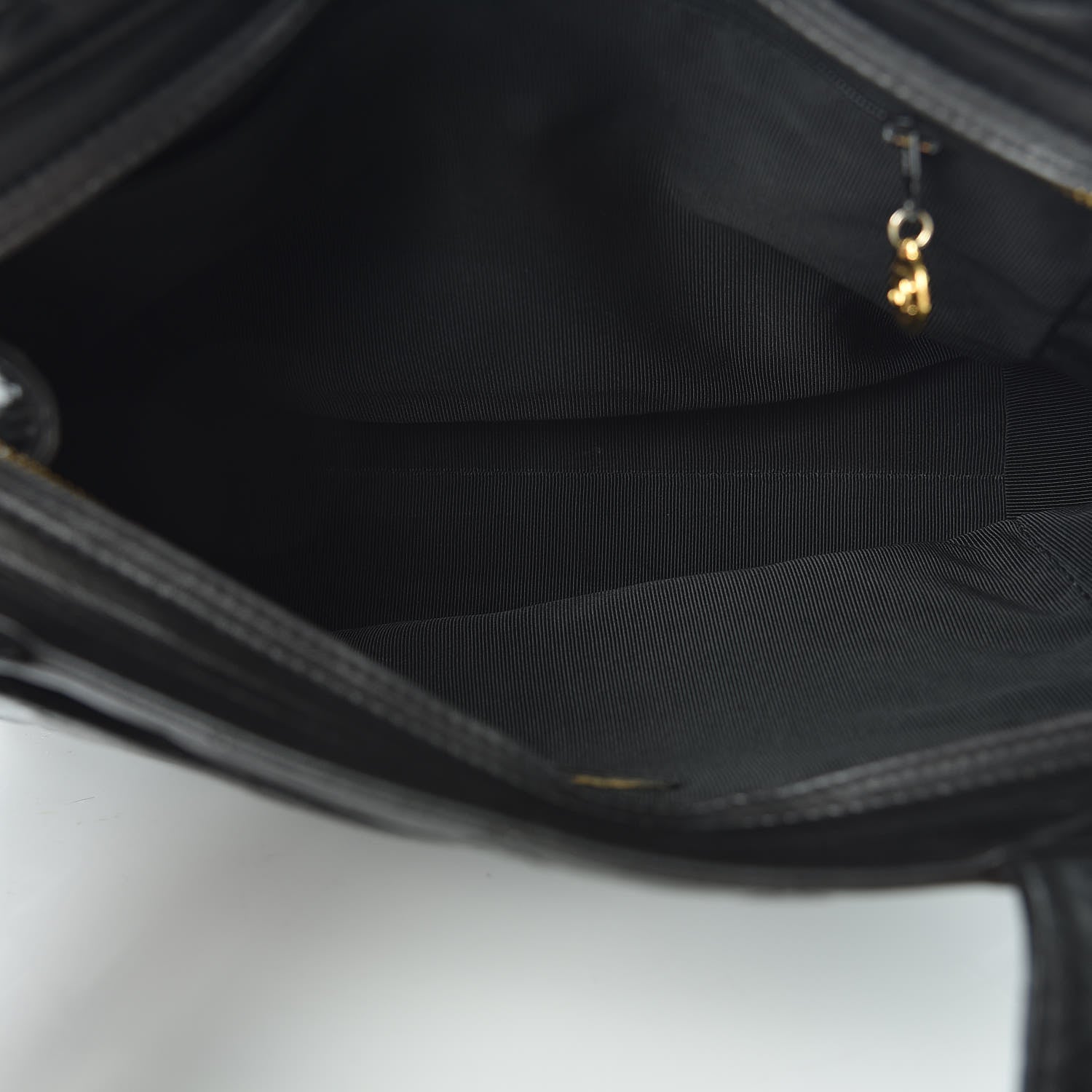 Chanel Lambskin Quilted CC Shopping Tote Black 5 of 16