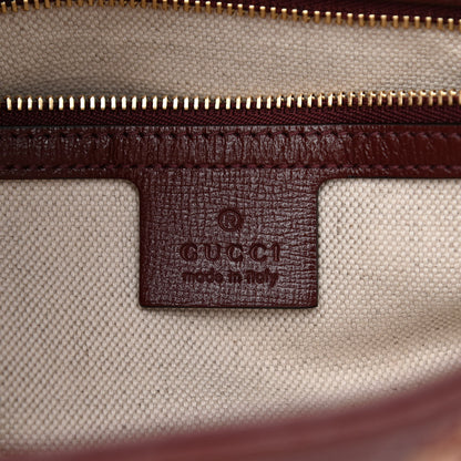 Gucci Monogram Azalea Calfskin Web Small Jackie 1961 Hobo Sahara Rubino Chardonnay 6 of 8
