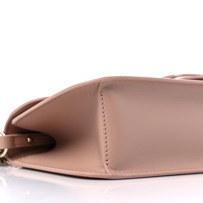 Valentino Garavani Calfskin Enamel Vlogo Loco Shoulder Bag Rose Cannelle 8 of 9