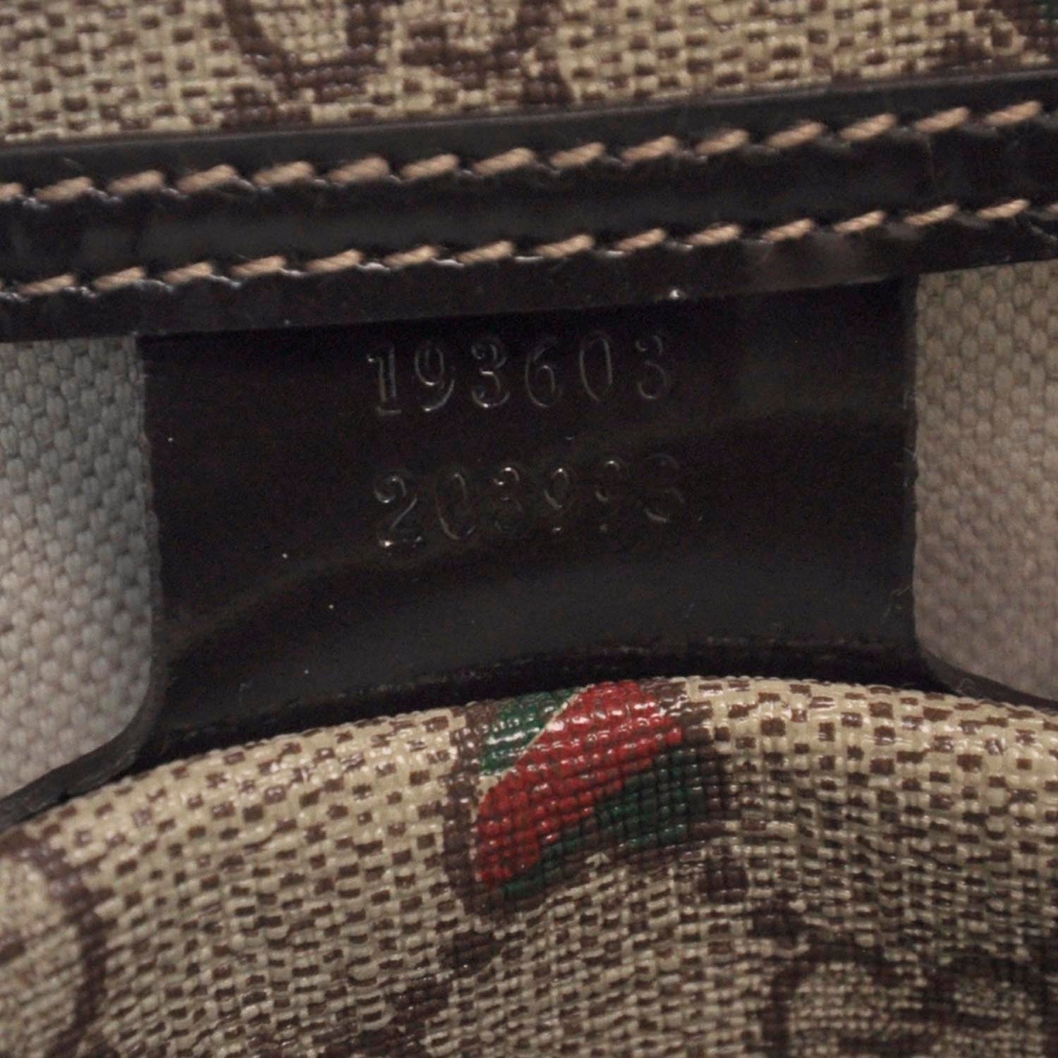 Gucci GG Plus Monogram Hearts Medium Joy Boston Dark Brown 9 of 9