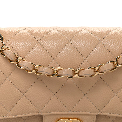 Chanel Caviar Quilted Small Double Flap Beige 8 of 11