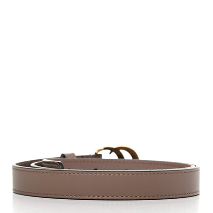 Gucci Calfskin Double G 20mm Belt 80 32 Porcelain Rose 2 of 3