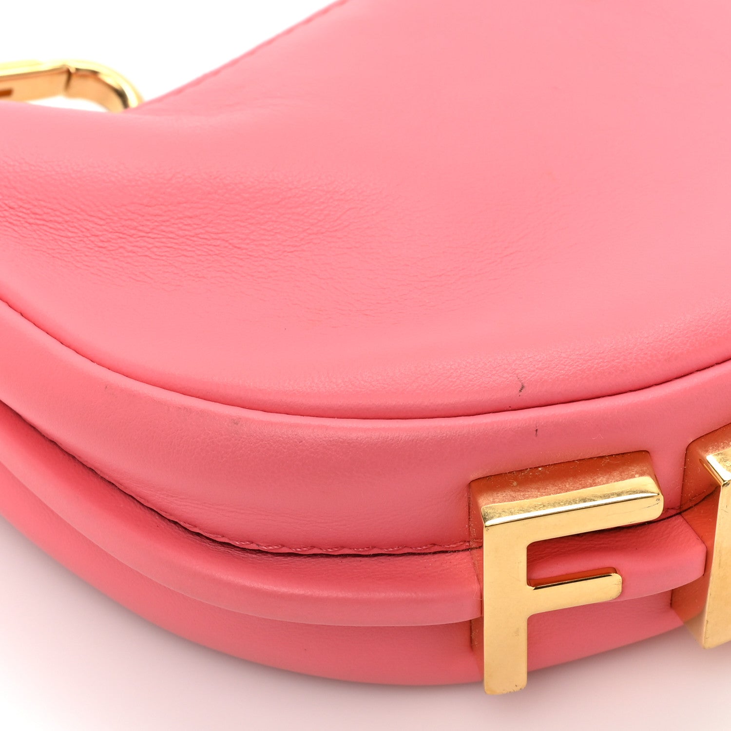 Fendi Vitello Grace New Matte Nano Fendigraphy Hobo Charm Pink Dalia 9 of 10