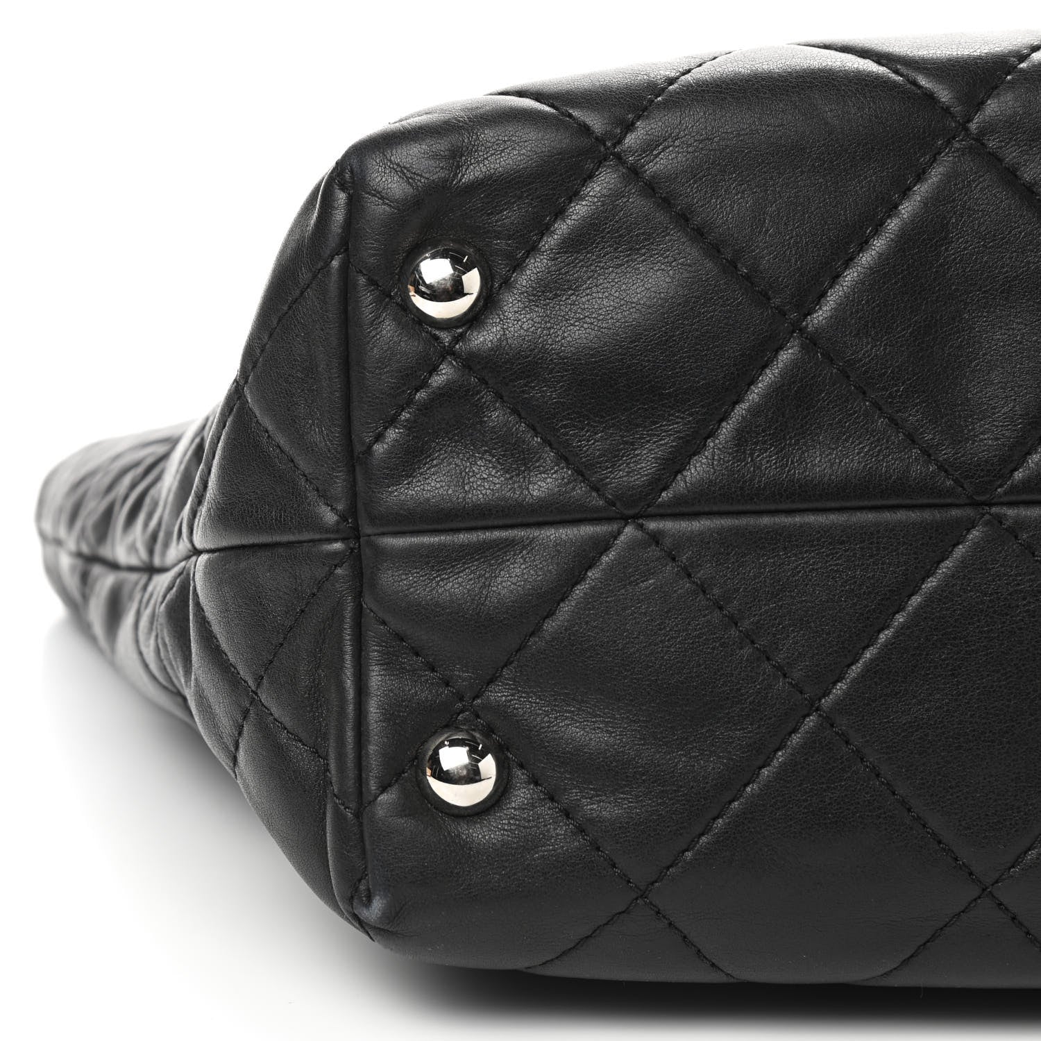 Chanel Calfskin Quilted Large In The Business Tote Black 5 of 9