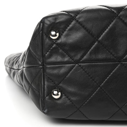 Chanel Calfskin Quilted Large In The Business Tote Black 5 of 9