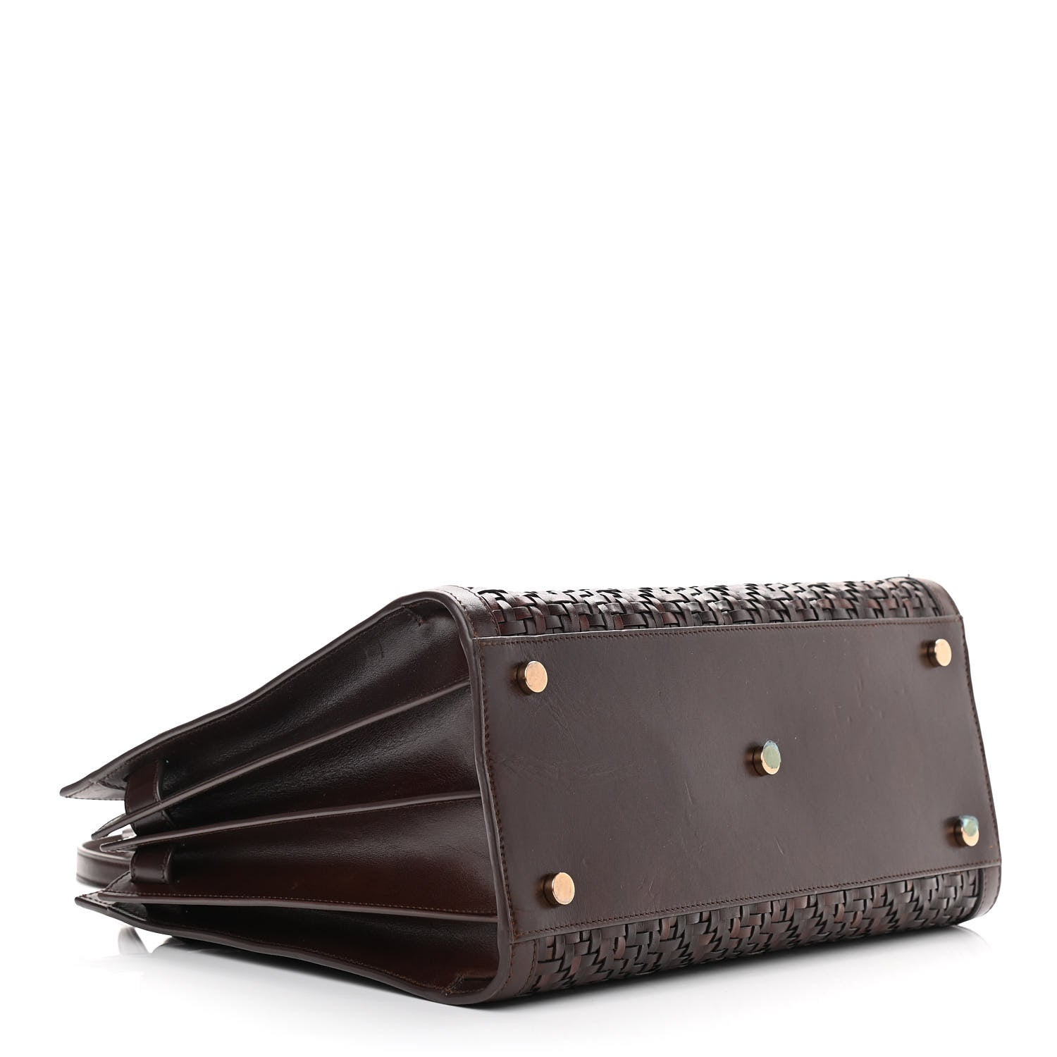 Saint Laurent Calfskin Paglia Palm Sac De Jour Brown 4 of 18