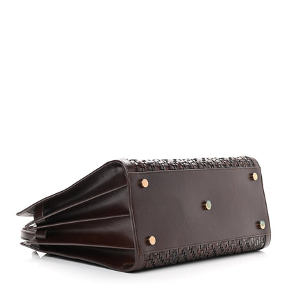 Saint Laurent Calfskin Paglia Palm Sac De Jour Brown 4 of 18