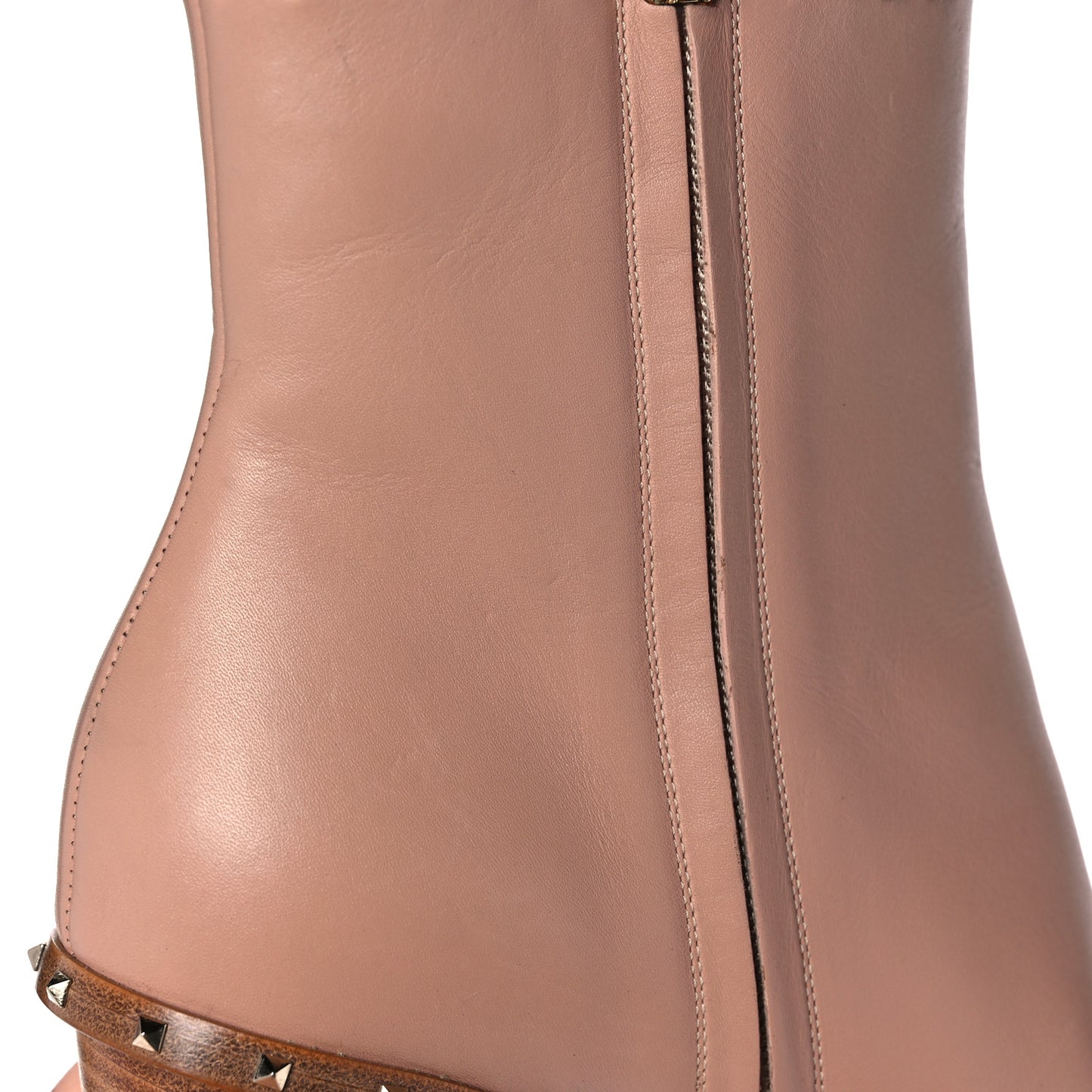 Nappa Soul Rockstud 90mm Ankle Boots 39 Skin Sorbet