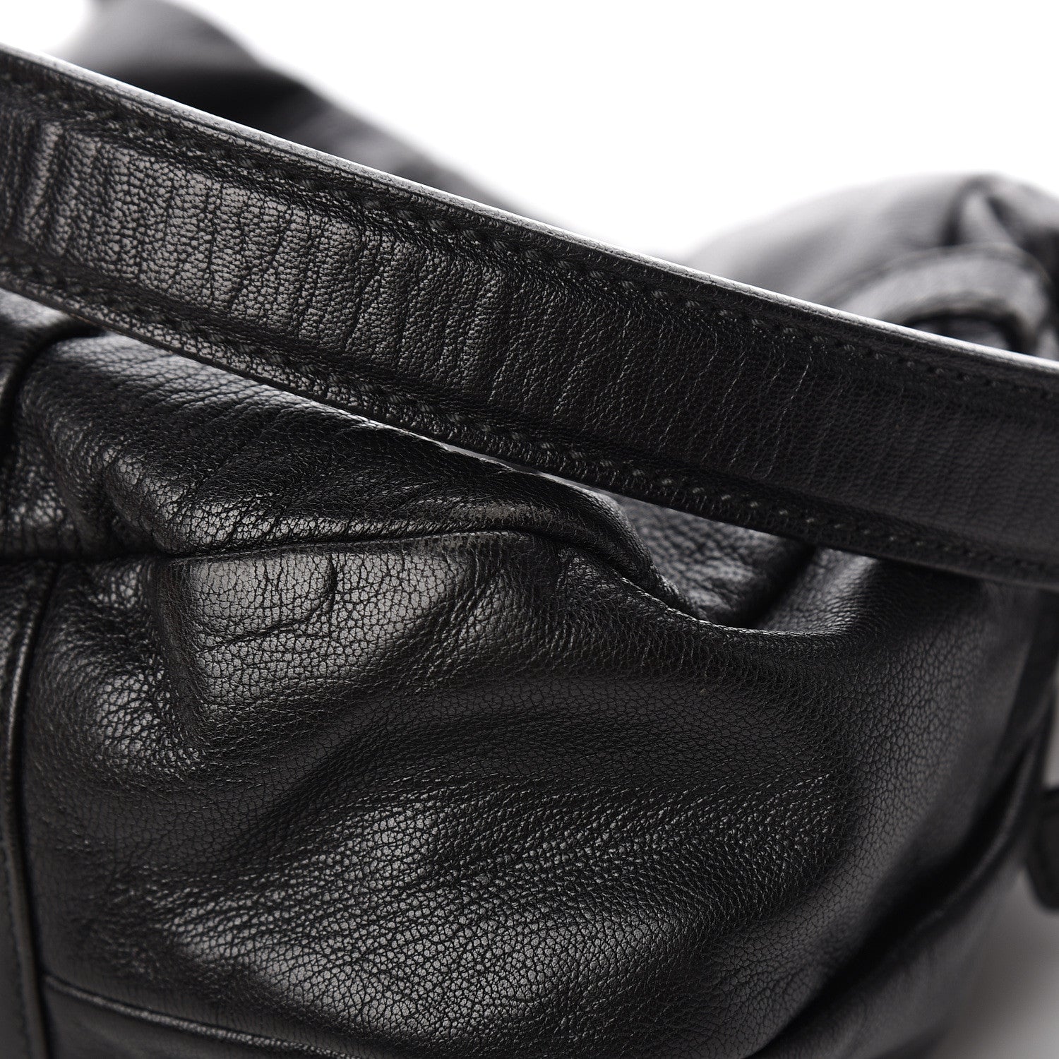 Saint Laurent Calfskin Saharienne Shoulder Bag Black 8 of 15