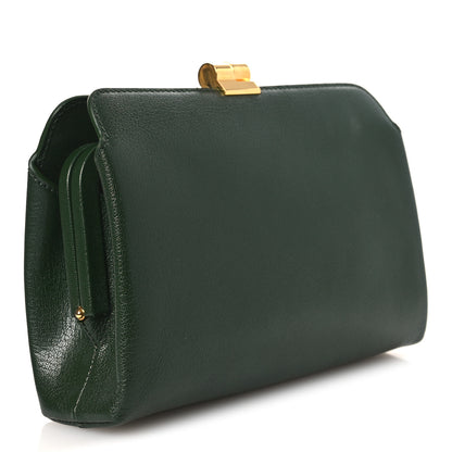 The Row Goatskin Amazon Clutch Seaweed Green 3 of 11