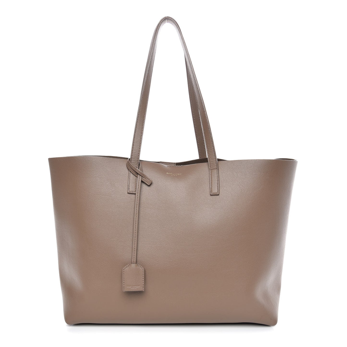 Calfskin Large Shopping Tote Taupe