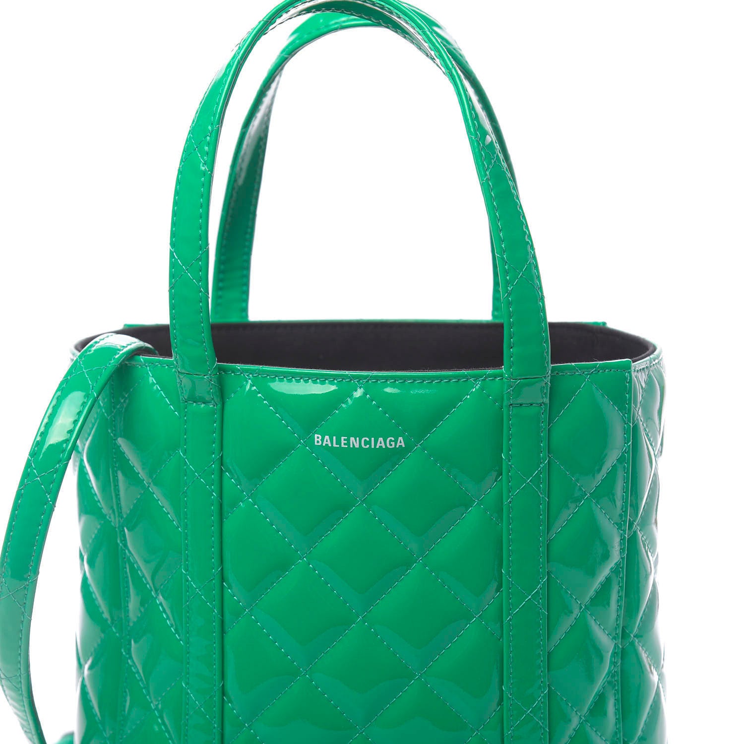Balenciaga Patent Quilted XXS Everyday Tote Green 10 of 10